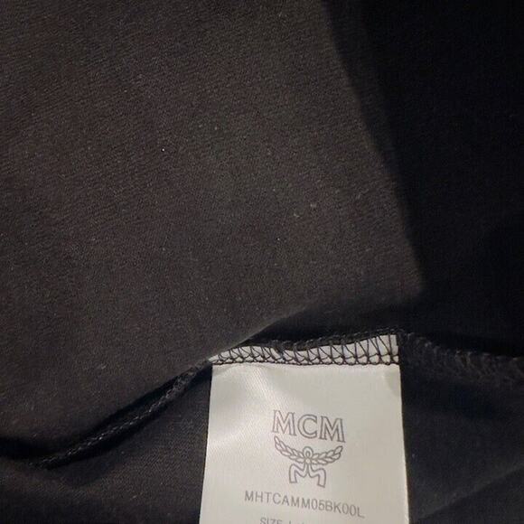 MCM Printed Mono Logo Black T Shirt - Picture 4 of 4